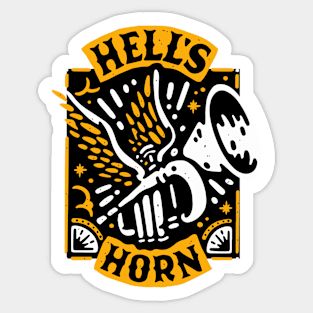 Hell's horn Sticker